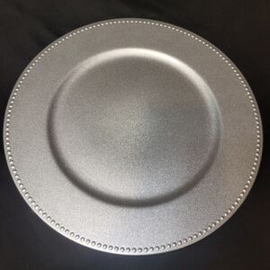 13 inch Grey/Silver light shimmer/sparkle- Charger Plates